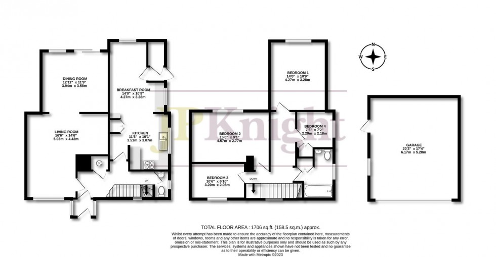 Floorplan for The Close, Woodcote