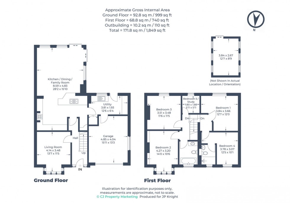 Floorplan for Papist Way, Wallingford, OX10 9QJ