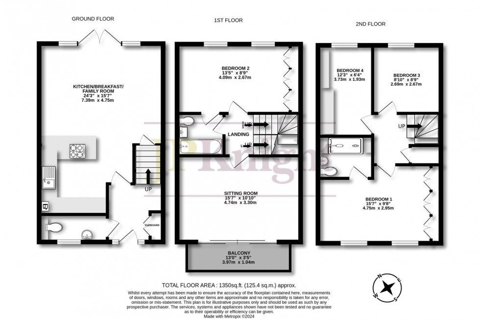 Floorplan for Rotherfield Road, Cholsey