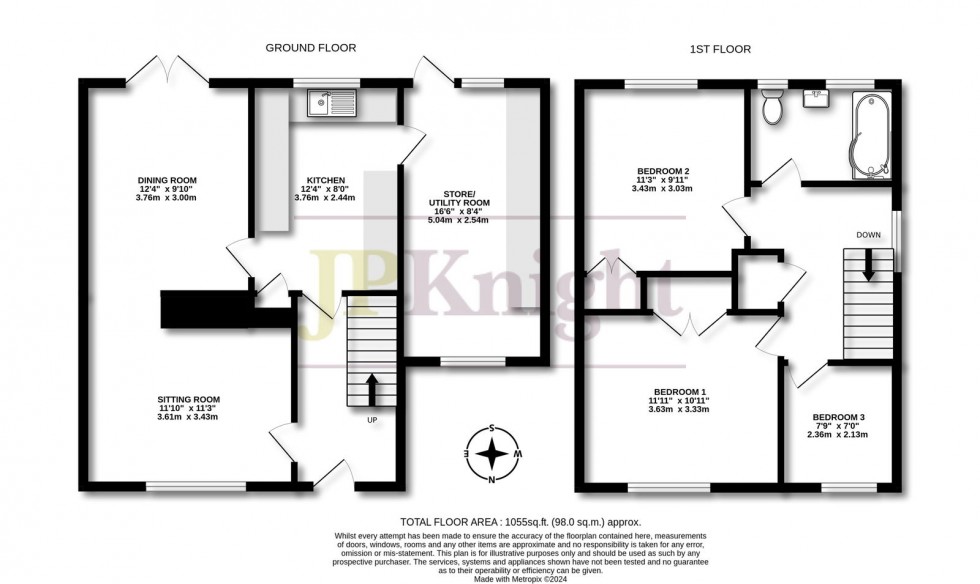 Floorplan for Chambrai Close, Appleford