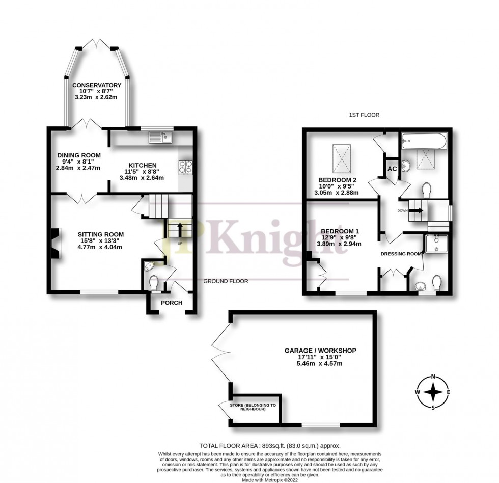 Floorplan for Dorchester, OX10 7LG
