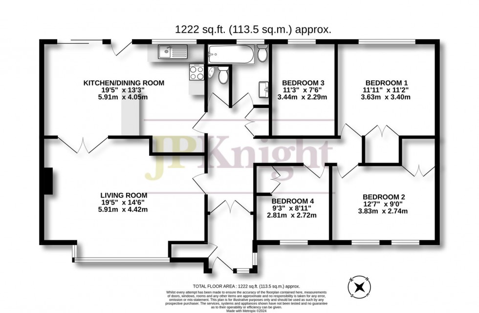 Floorplan for Plough Close, Shillingford, OX10 7EX