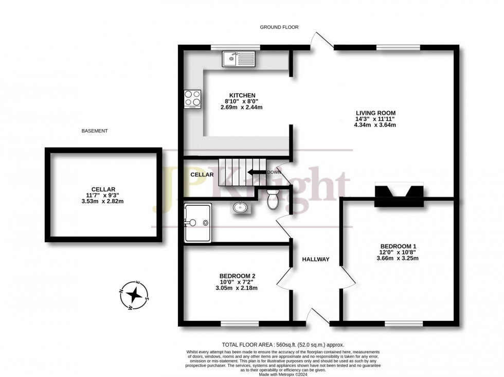 Floorplan for Wood Street, Wallingford