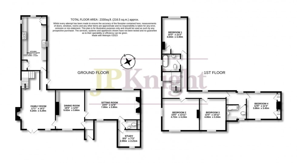 Floorplan for The Green North, Warborough