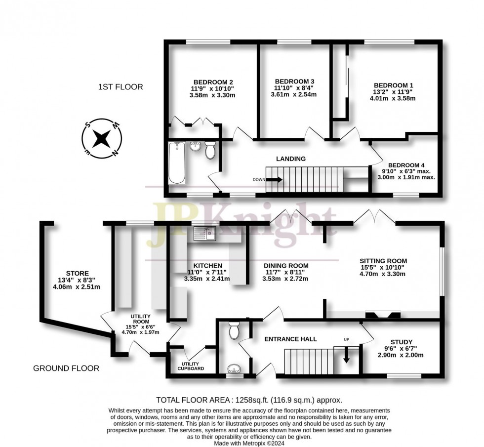 Floorplan for Chaucer Court, Ewelme
