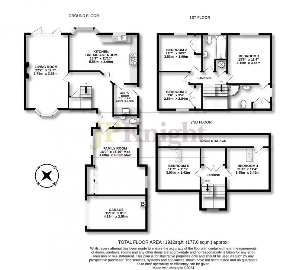 Floorplan for Gravel Close, Benson