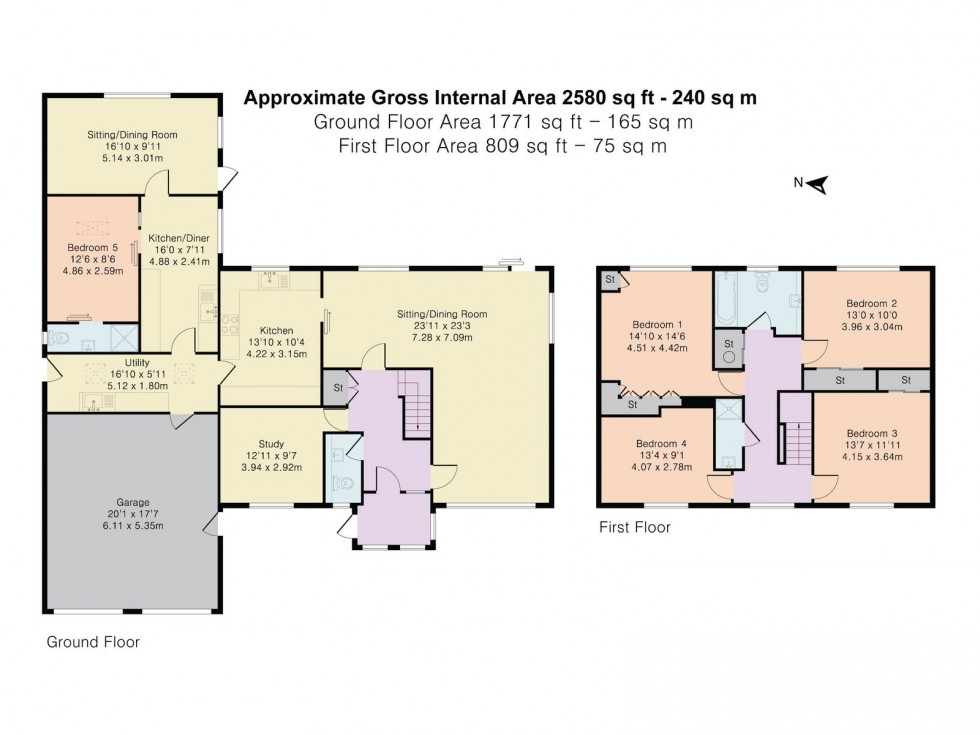 Floorplan for High Street, North Moreton