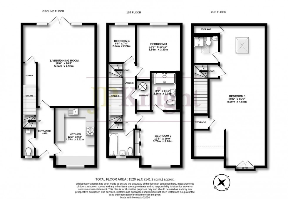 Floorplan for Nicolls Close, Cholsey