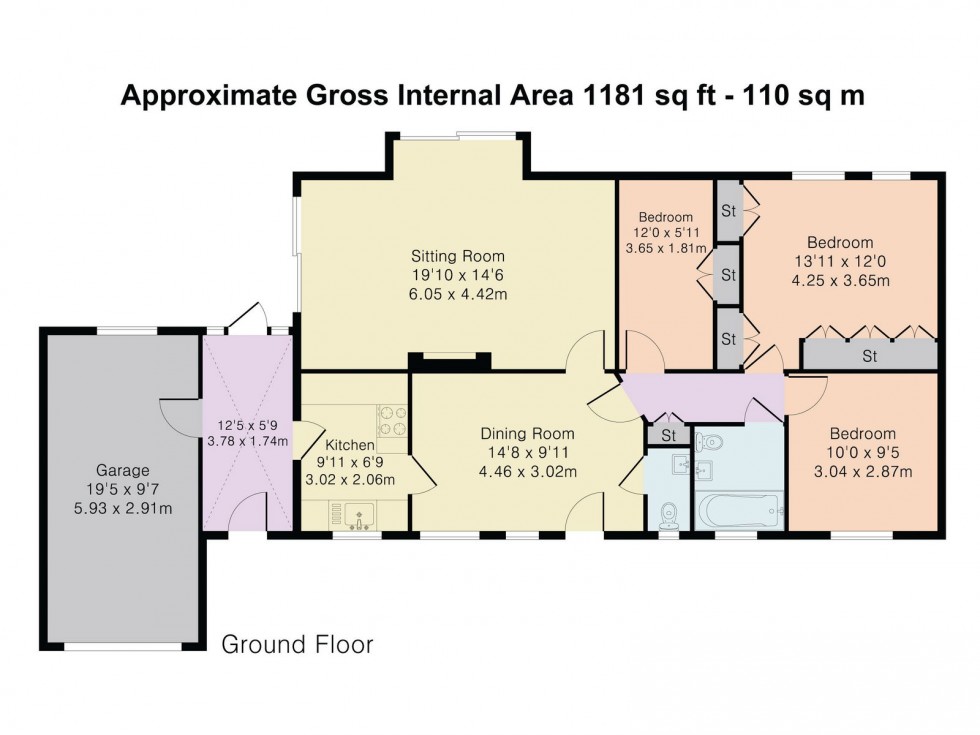 Floorplan for Brightwell Street, Brightwell cum Sotwell