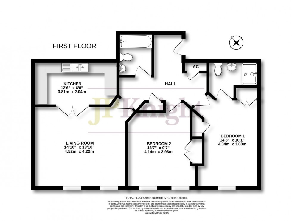 Floorplan for Castle Lane, Wallingford, OX10 0BY