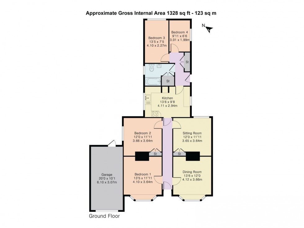 Floorplan for Honey Lane, Cholsey, Wallingford, OX10 9NL