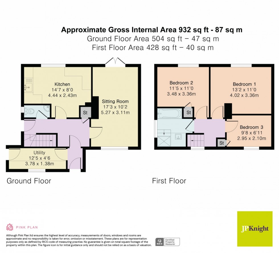 Floorplan for High Street, Chalgrove, Oxford, OX44 7SJ