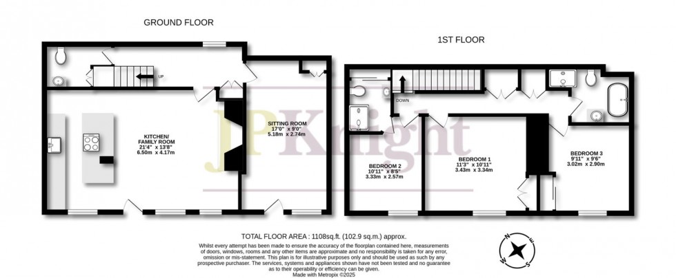 Floorplan for Thame Road, Warborough, OX10 7DS