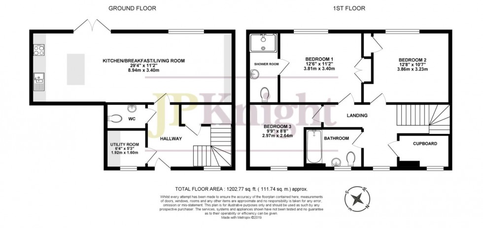 Floorplan for Ridgeway Court, Cholsey, OX10 9GU