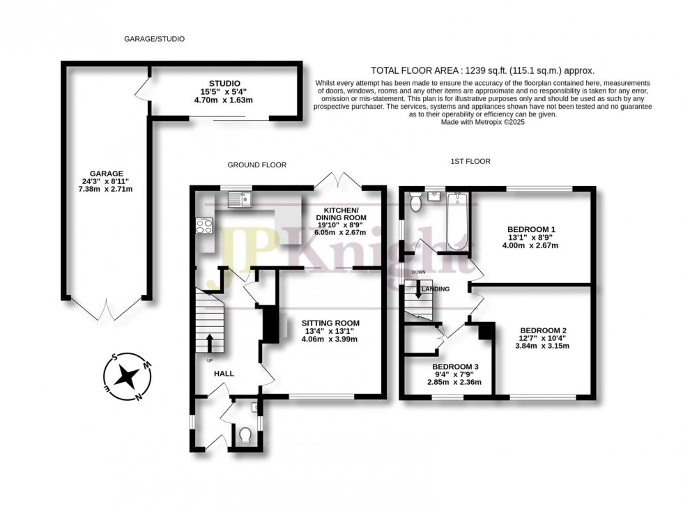 Floorplan for Pauls Way, Watlington, OX49 5QX