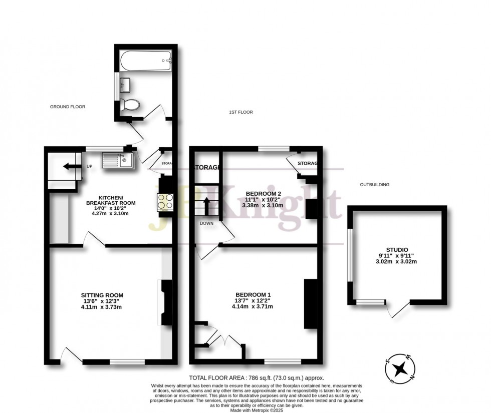 Floorplan for The Forty, Cholsey, Wallingford, OX10 9LH