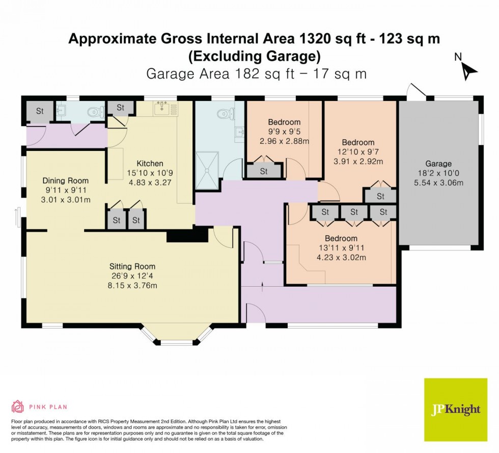 Floorplan for Paddock Close, Benson, OX10 6RS