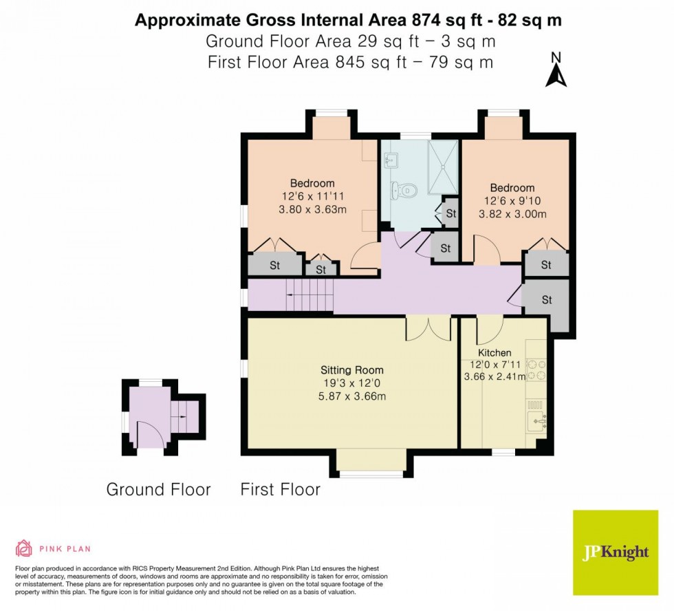 Floorplan for Herringcote, Dorchester-on-Thames