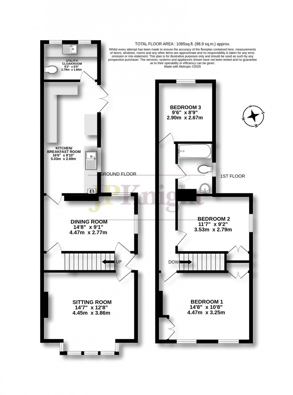 Floorplan for Station Road, Cholsey