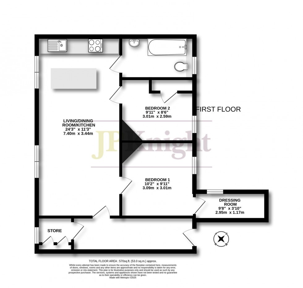 Floorplan for Ipsden Court, Cholsey, OX10 9GD