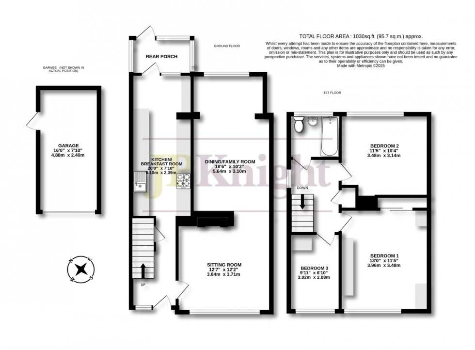 Floorplan for Farm Close, Chalgrove, OX44 7RL