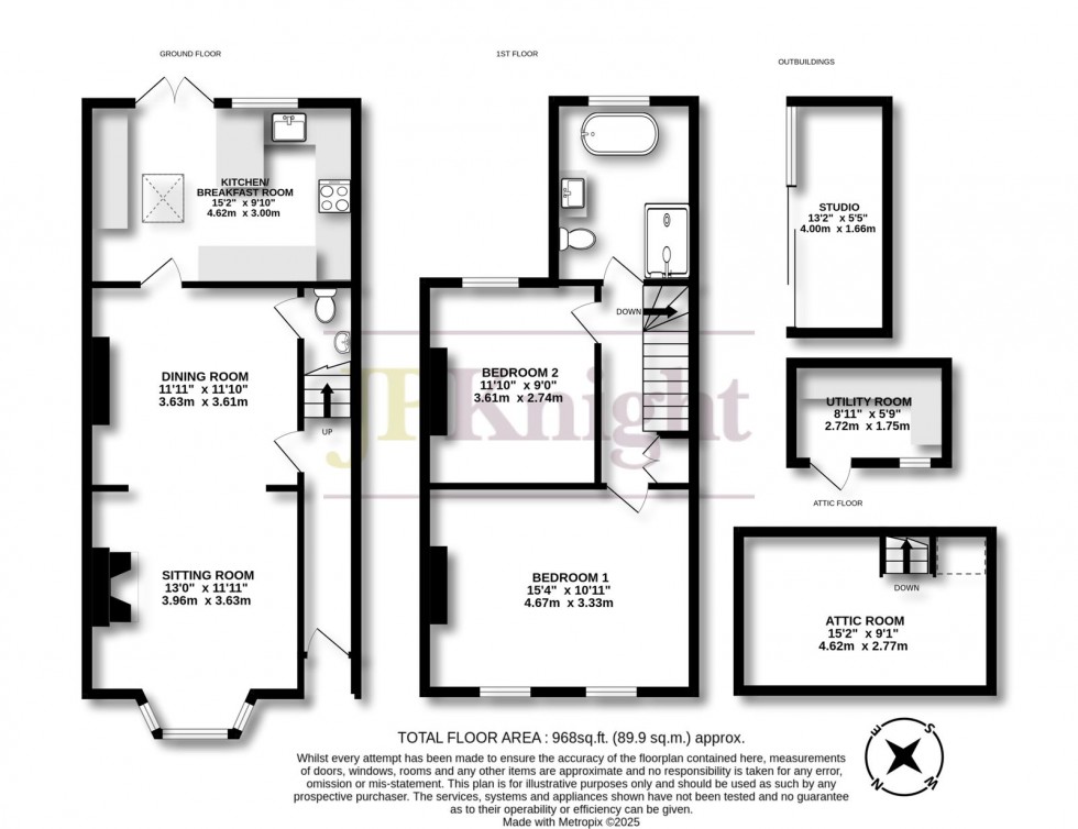 Floorplan for Station Road, Cholsey