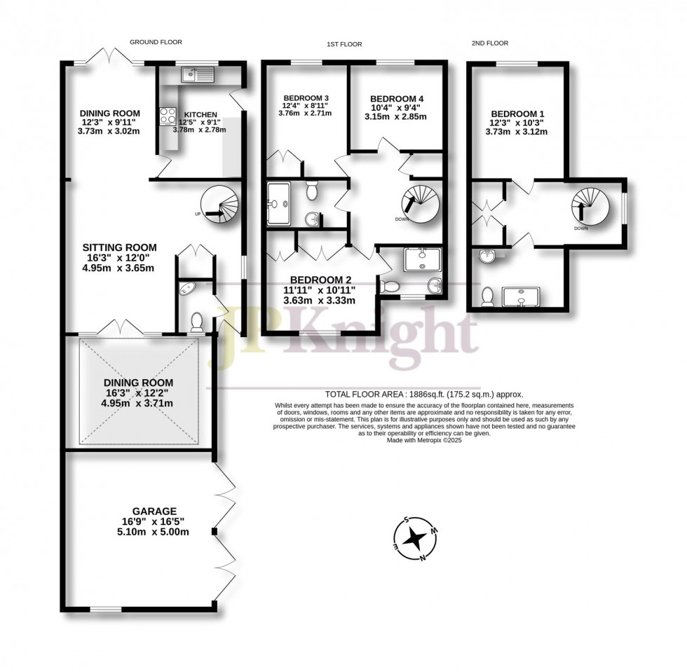 Floorplan for Robert Sparrow Gardens, Crowmarsh Gifford, Wallingford, OX10 8DQ