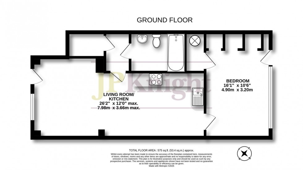 Floorplan for Villa Close, Cholsey, OX10 9FJ