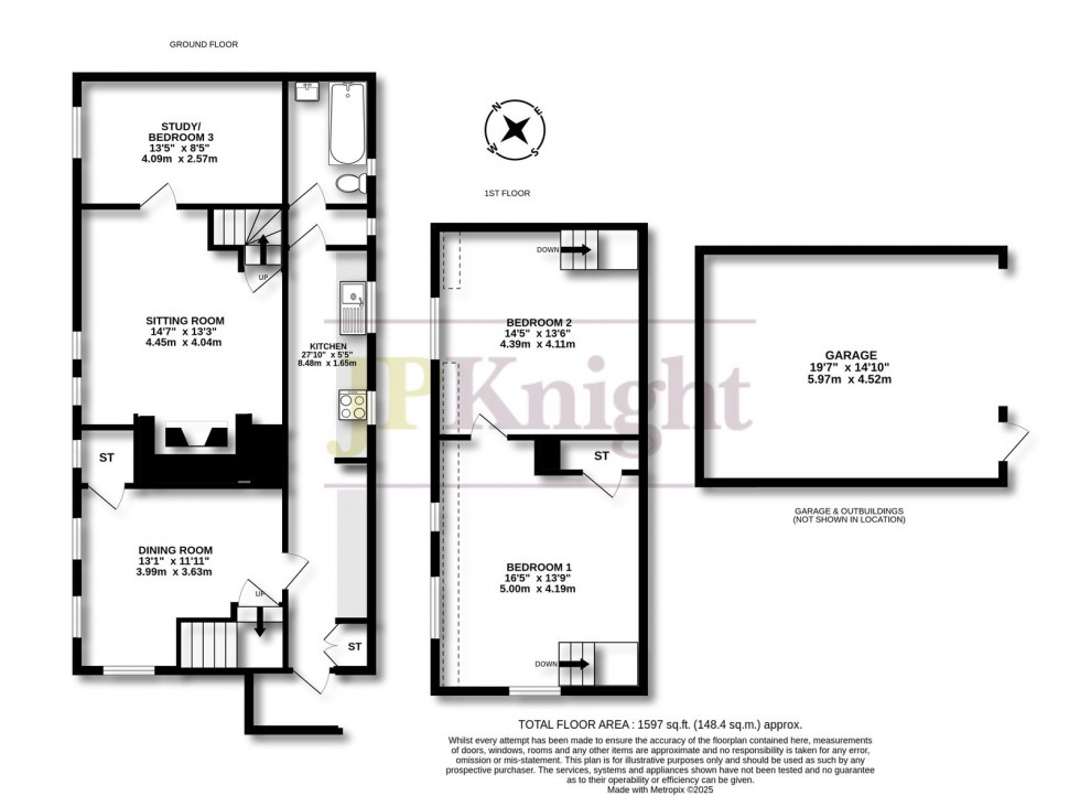 Floorplan for Willington Down Farm, Abingdon Road, Didcot, OX11 9BT