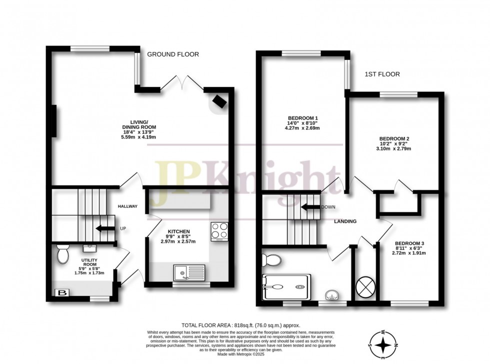 Floorplan for Beechcroft, Dorchester on Thames