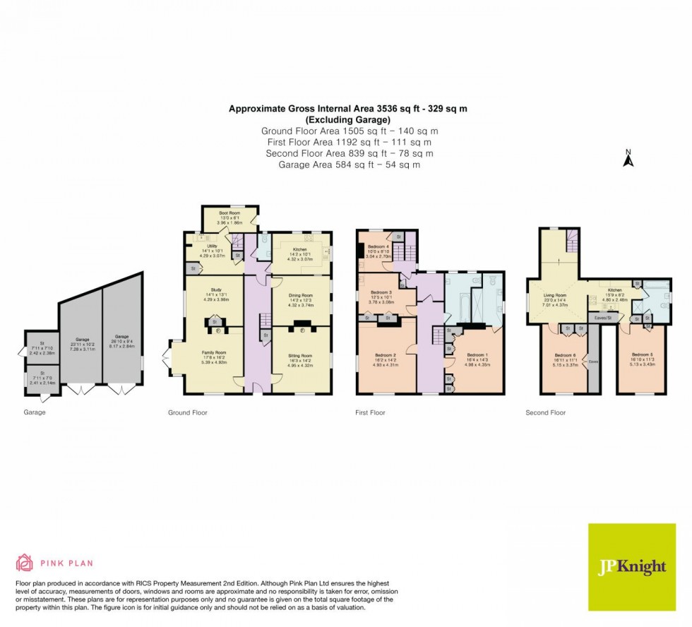 Floorplan for The Green North, Warborough