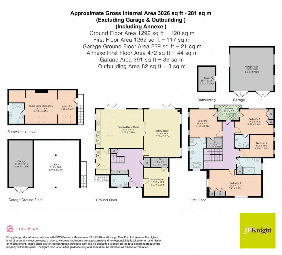 Floorplan for Mongwell Park, Mongewell, Wallingford, OX10 8DA