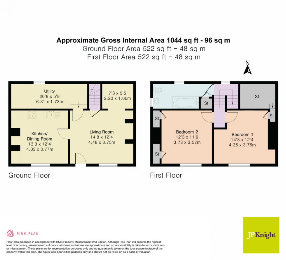 Floorplan for The Green North, Warborough, Wallingford, OX10 7DW