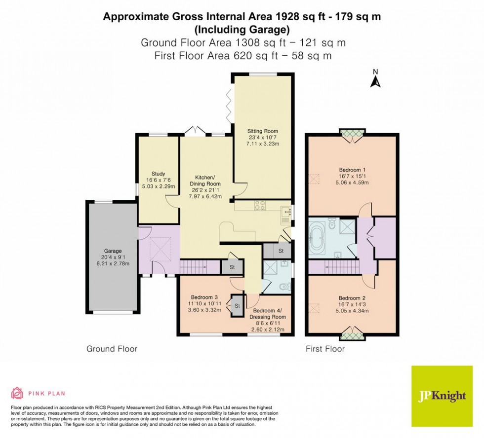Floorplan for Meadow Close, Goring