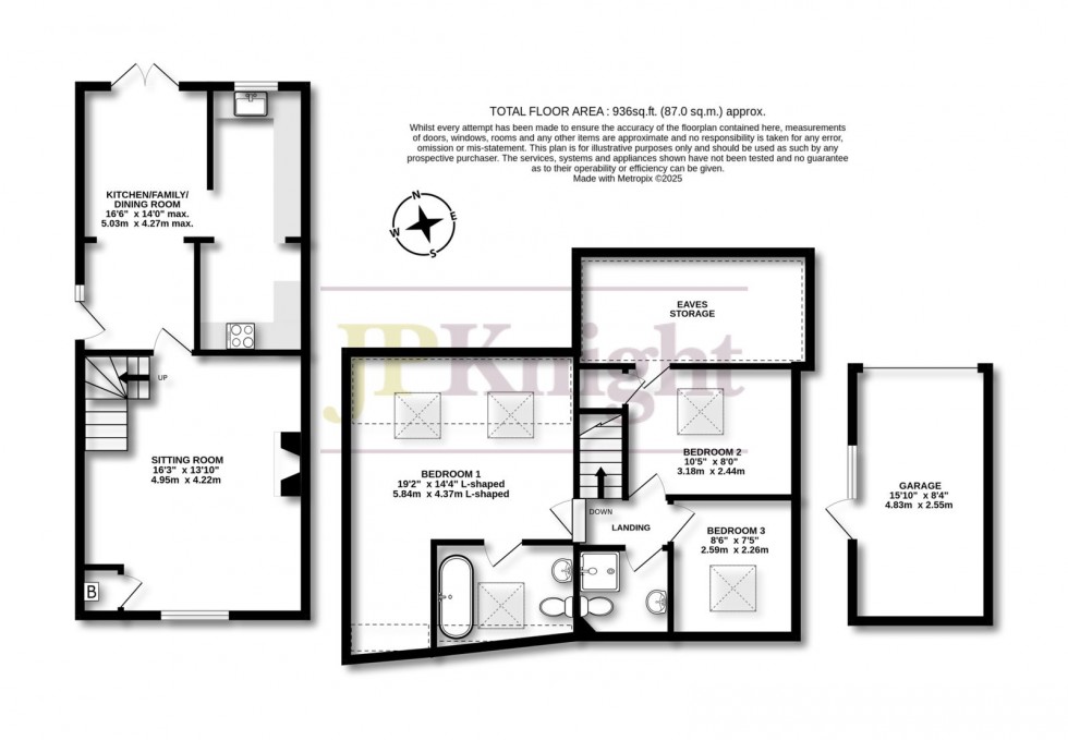 Floorplan for Gables End, London Road, Blewbury