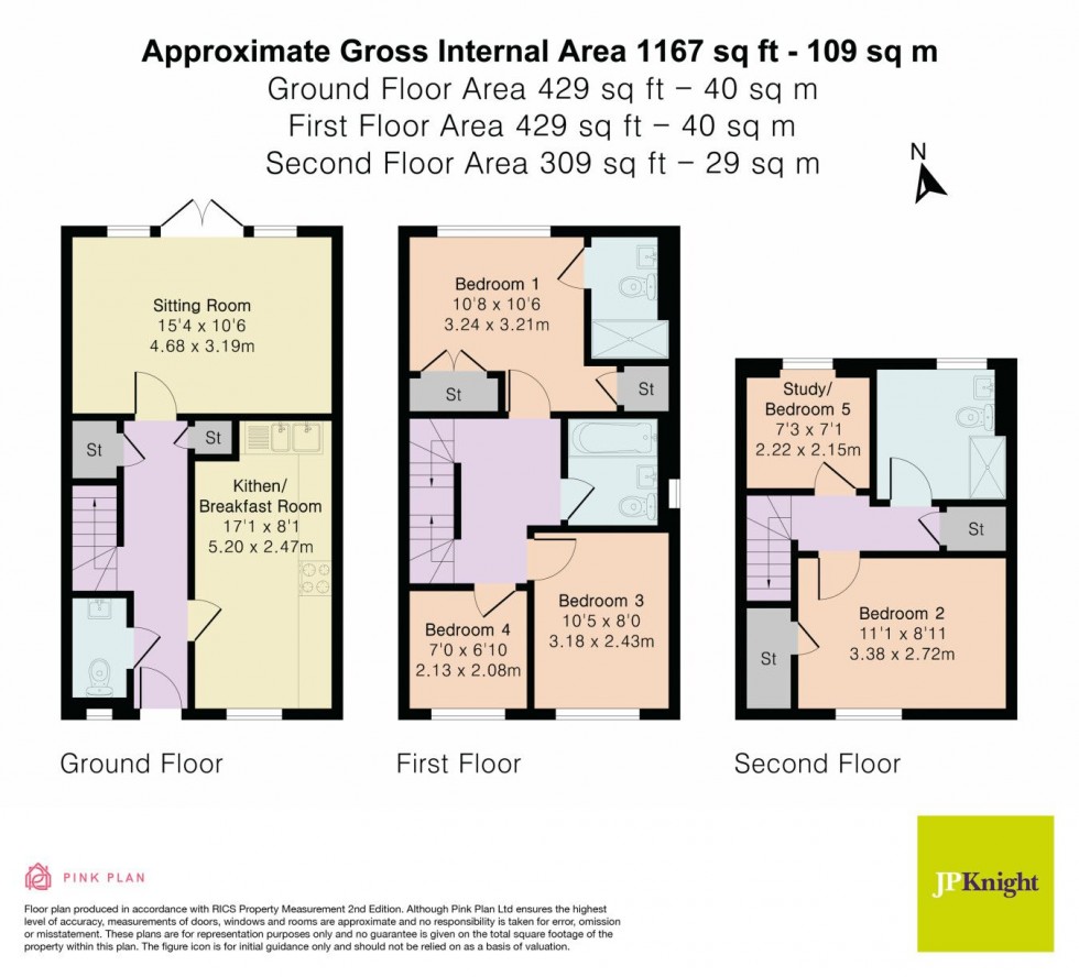 Floorplan for Elizabeth Road, Mongewell, Wallingford, OX10 8FQ