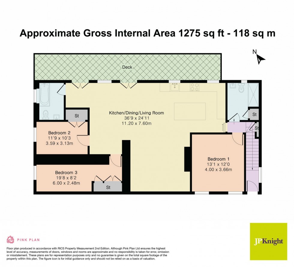Floorplan for Carmel Terrace, Mongewell, Wallingford, OX10 8BX