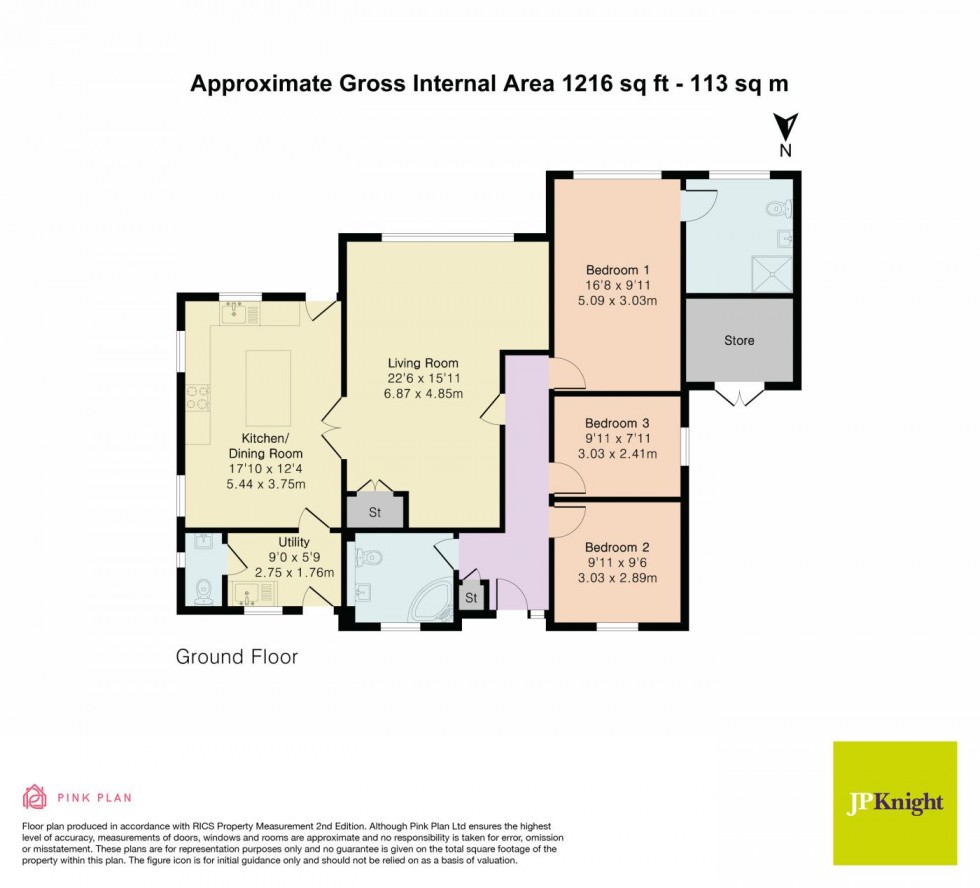 Floorplan for Paddock Close, Benson, Wallingford, OX10 6RS