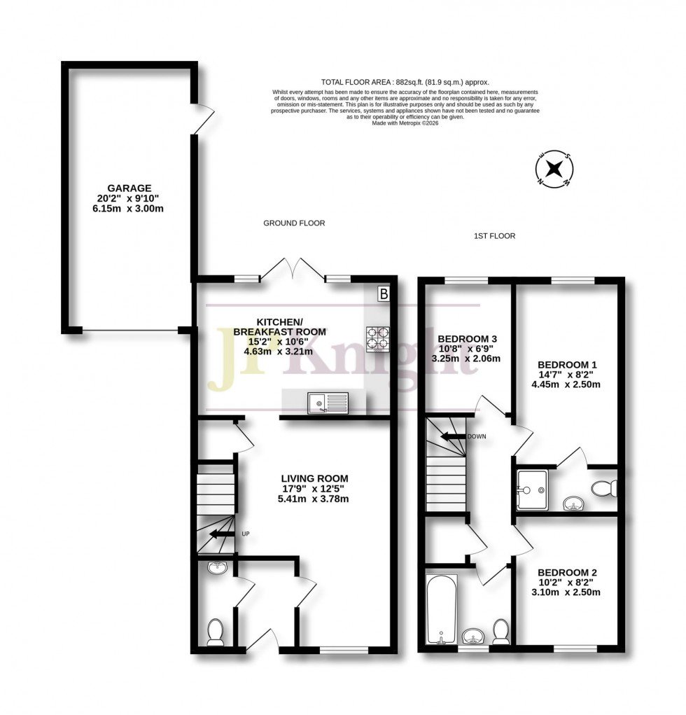 Floorplan for East End, Cholsey, OX10 9RT