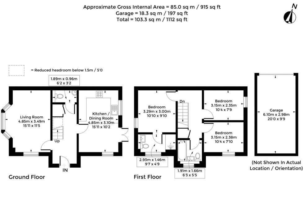 Floorplan for Cornflower Drive, Cholsey, OX10 9SE