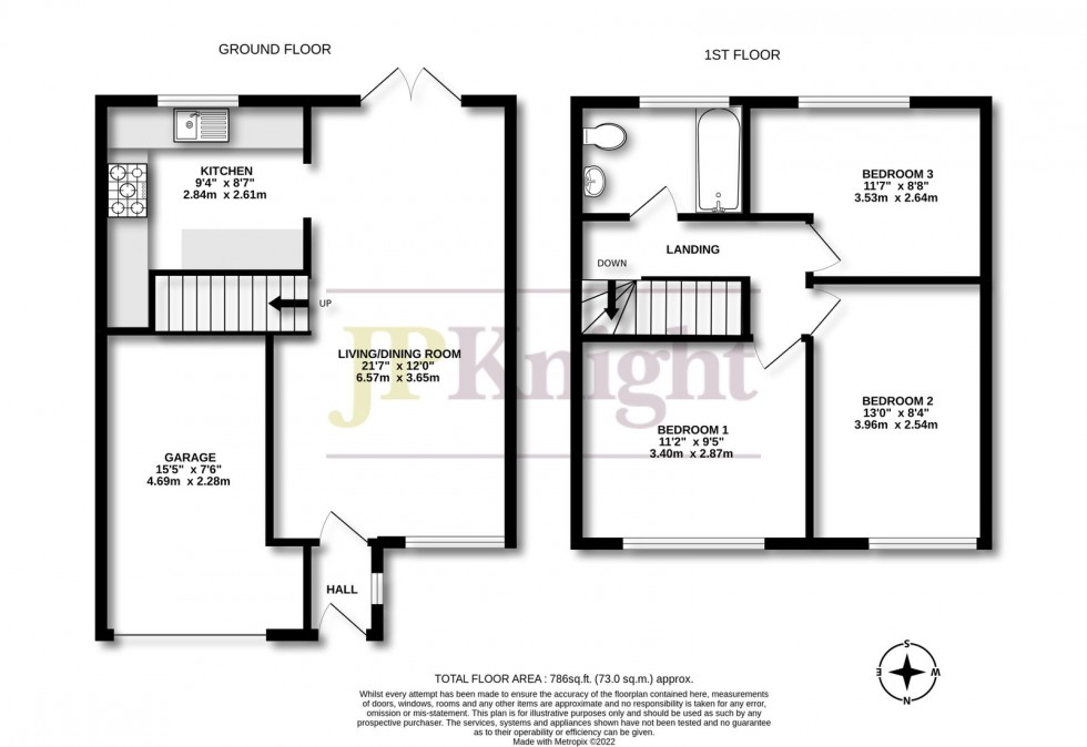 Floorplan for Pound Lane, Cholsey, Wallingford, OX10 9NR