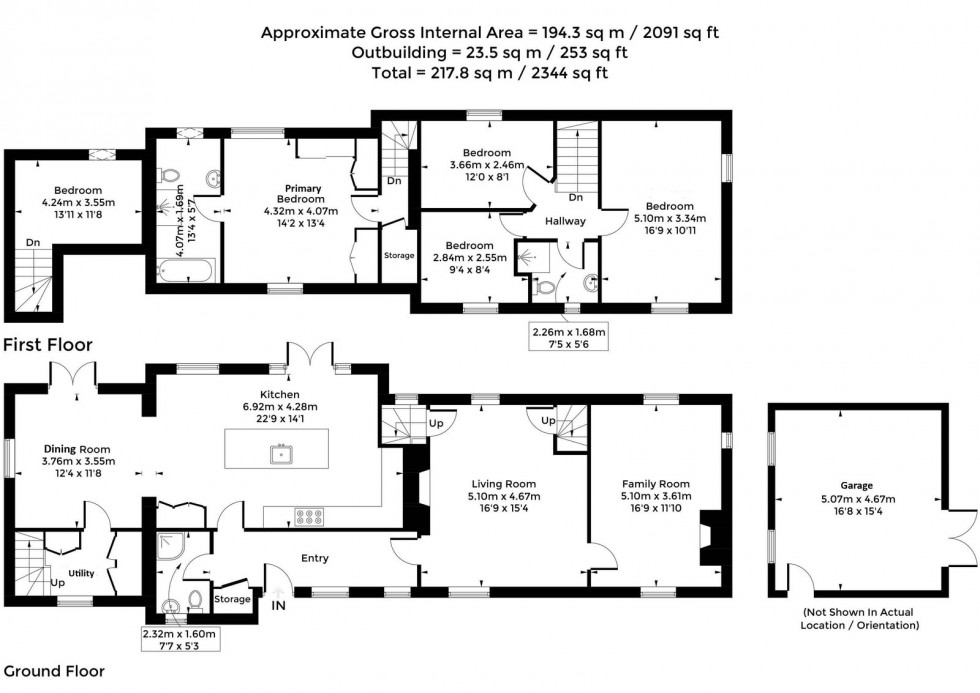 Floorplan for High Street, Long Wittenham, Abingdon, OX14 4QQ
