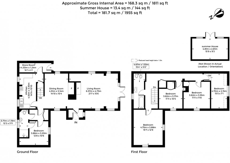 Floorplan for High Street, Chalgrove, Oxford, OX44 7ST