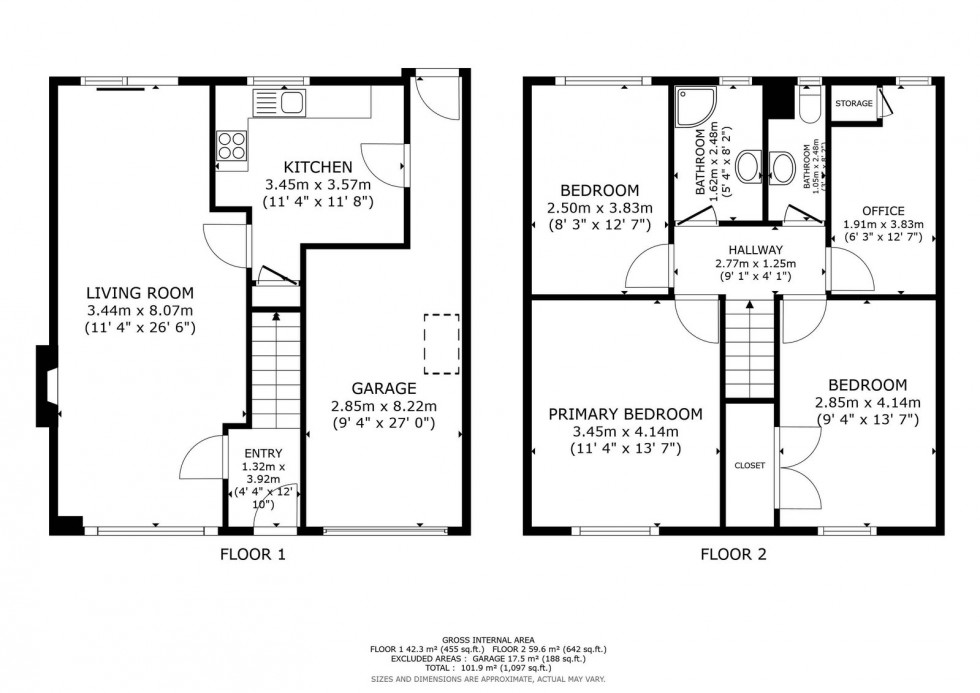 Floorplan for Home Farm, Crowmarsh Gifford, Wallingford, OX10 8EL