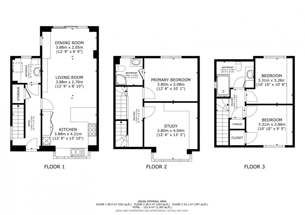 Floorplan for Morrell Place, Wallingford, OX10 9QQ