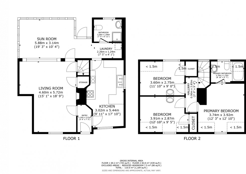 Floorplan for Little Wittenham, Abingdon, OX14 4RD