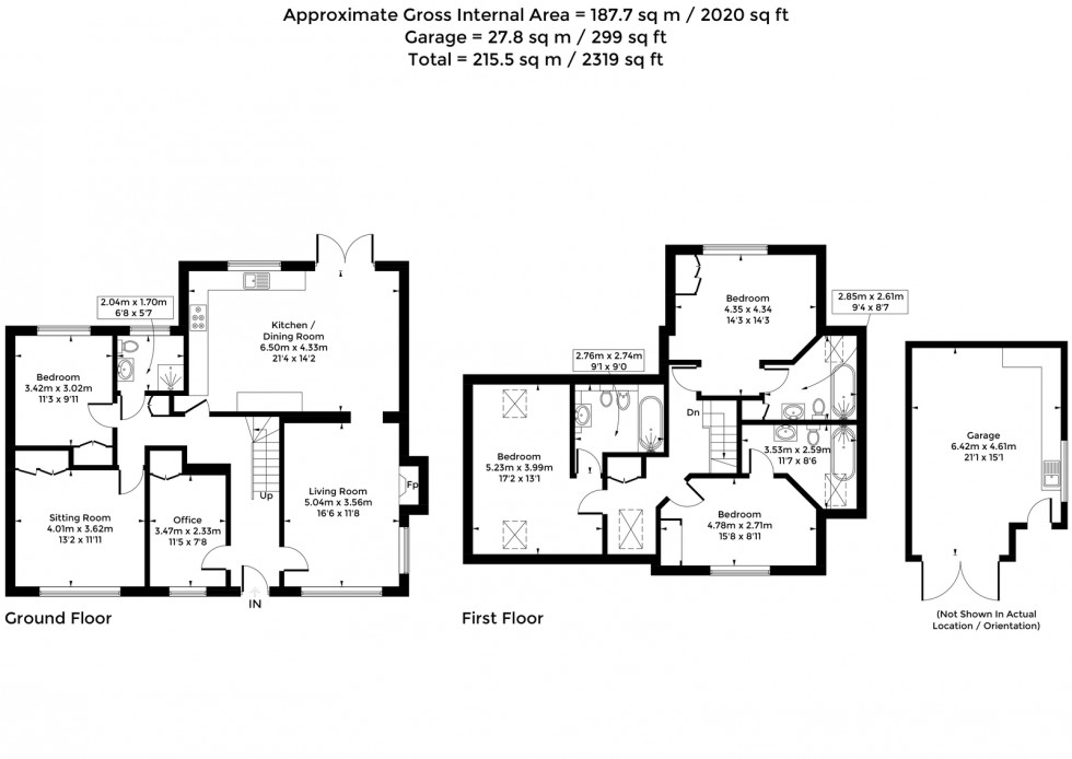 Floorplan for Haven Close, Dorchester-on-Thames, Wallingford, OX10 7JL