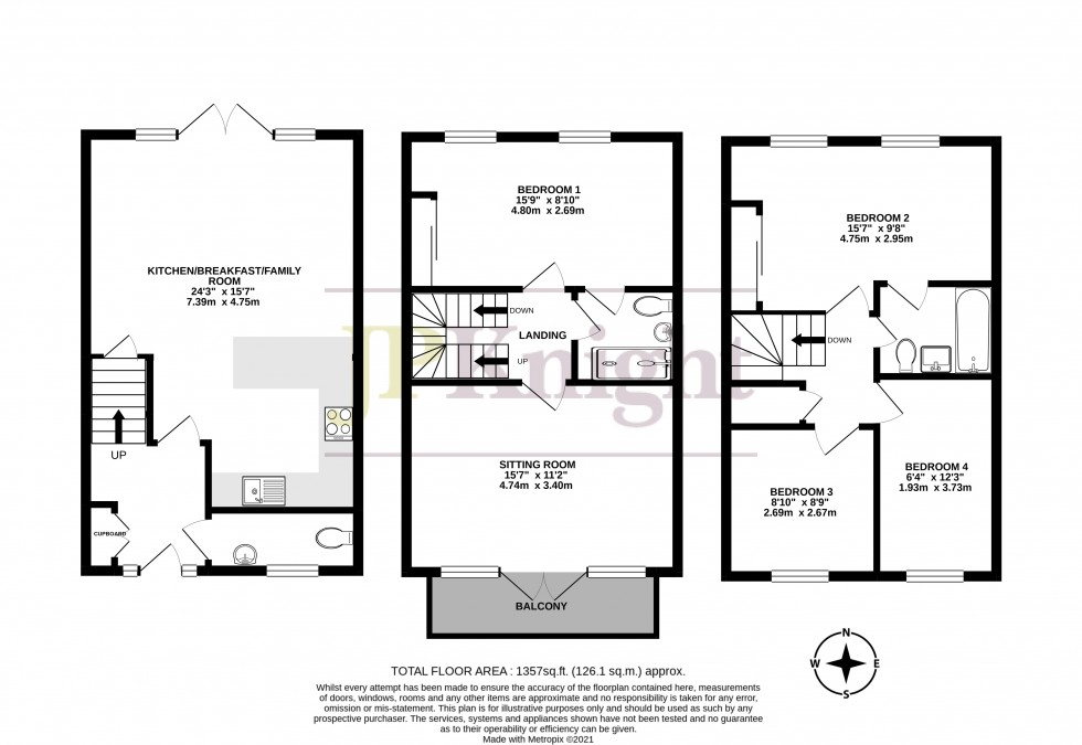 Floorplan for Rotherfield Road, Cholsey