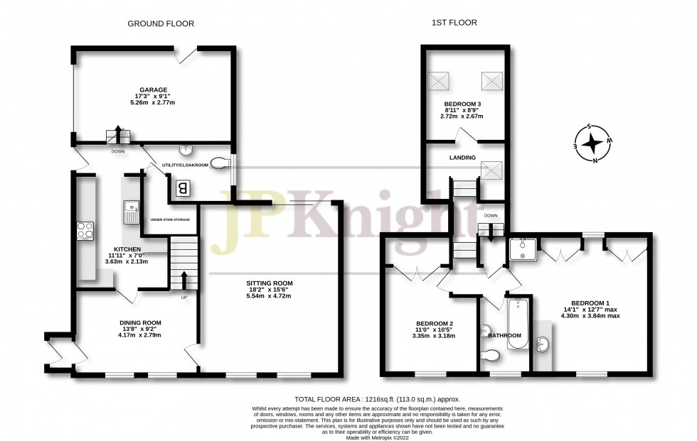 Floorplan for The Green South, Warborough