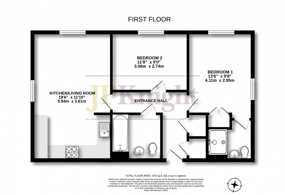 Floorplan for Smith Court, Wallingford